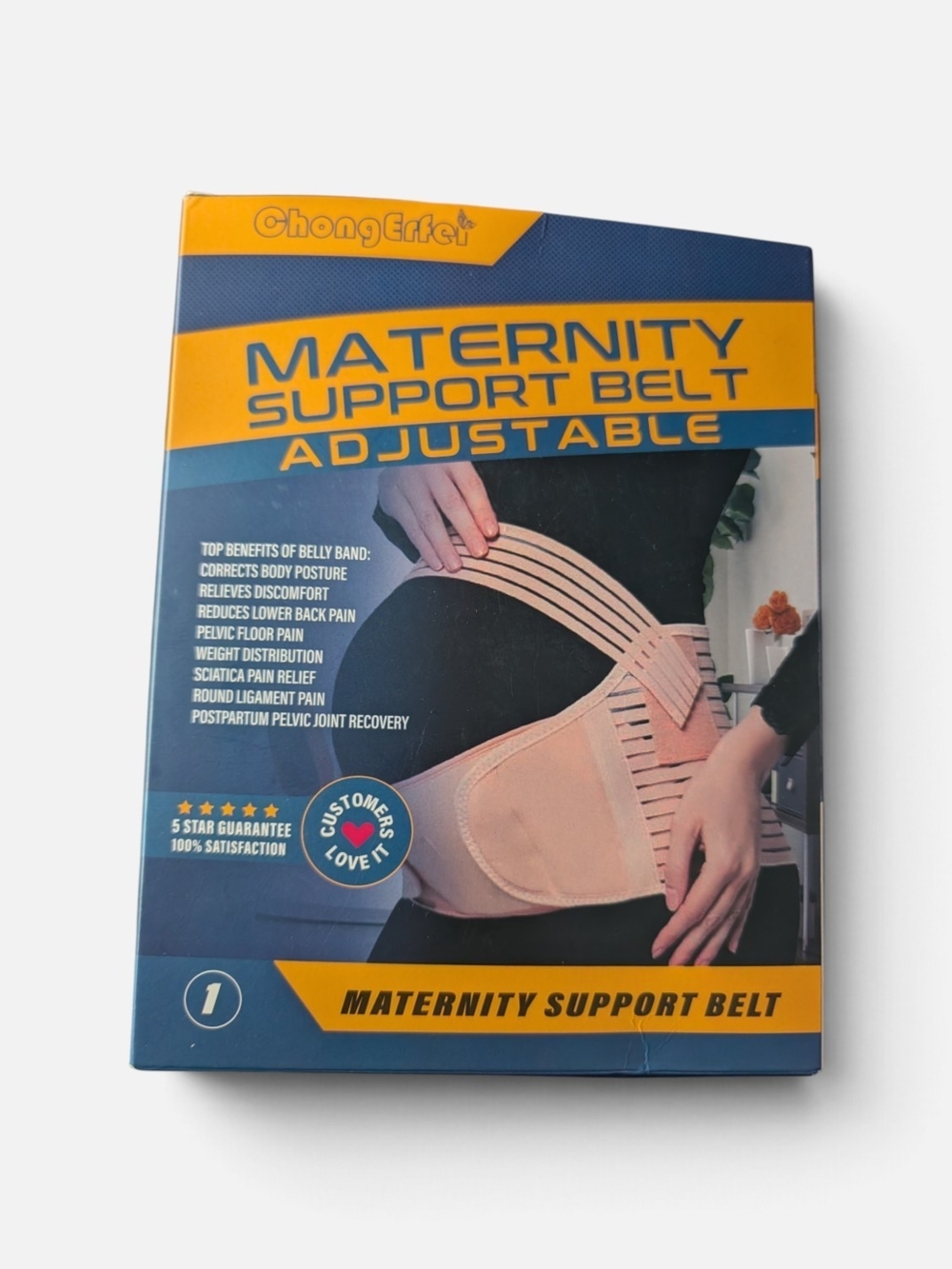 Adjustable Maternity Support Belt - Beige